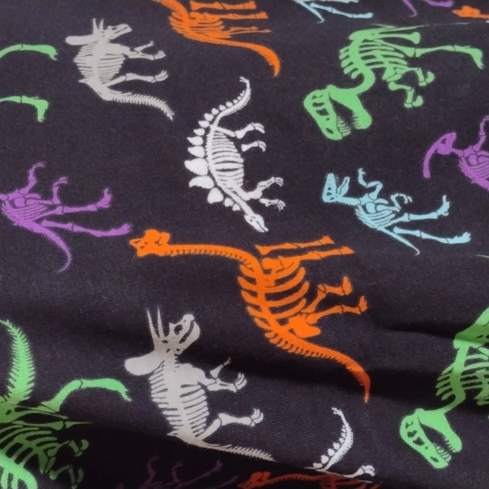 NWT Dapper Dinos: Women's Dino Skeleton Print Matching Family Pajama Set - Picture 6 of 8